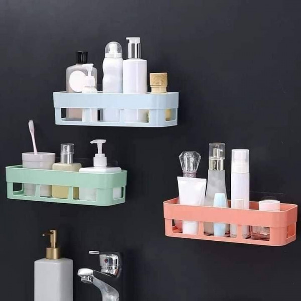 3Pcs Wall Hanging Bathroom Shelf Rack